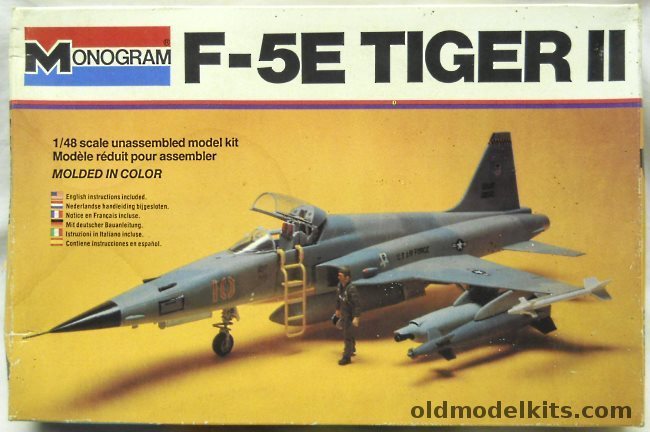 Monogram 1/48 Northrop F-5E Tiger II - Plus Model Technologies Canopy Detail Set, 5407 plastic model kit